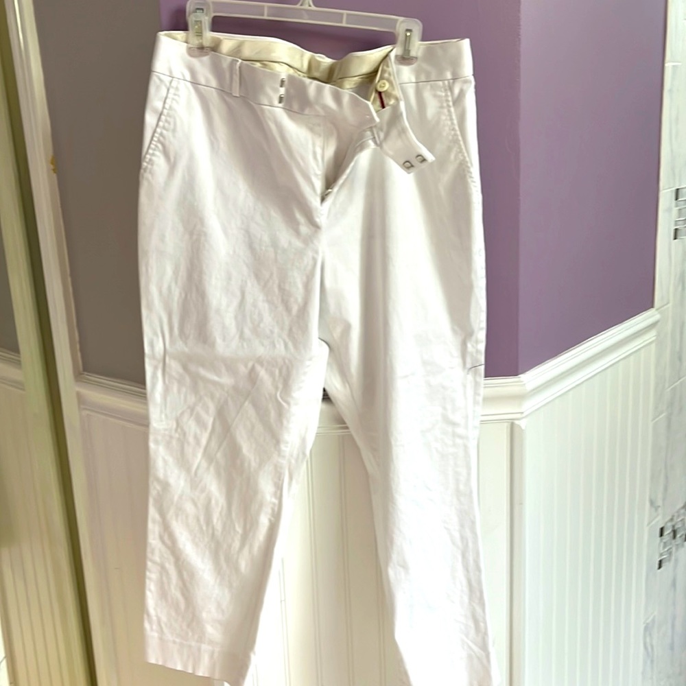 White banana republic crop pants